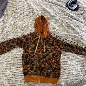 Bathing Ape X MCM Camo Zip Hoodie